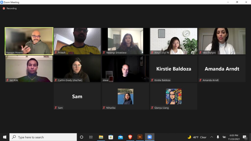 A screenshot of the communication leadership class with Steve Clayton, Microsoft Vice President